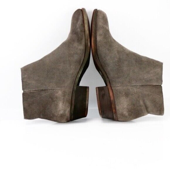 Lucky Brand Women's Benissa Boot Size 7 Dark Gray Suede Bootie Low Block Heel - Picture 9 of 12